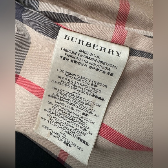 Burberry Kensington Short Trenchcoat size 2 color black - Picture 7 of 9